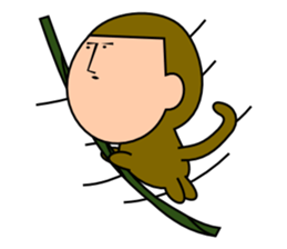 Quiet Monkey sticker #3099833