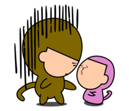 Quiet Monkey sticker #3099837