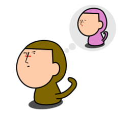 Quiet Monkey sticker #3099839