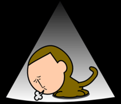 Quiet Monkey sticker #3099846