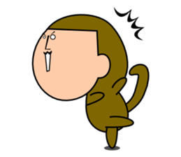 Quiet Monkey sticker #3099851