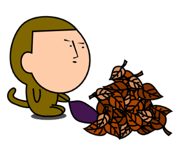 Quiet Monkey sticker #3099852