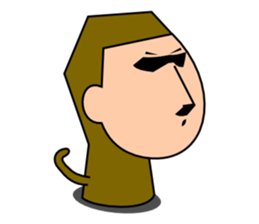 Quiet Monkey sticker #3099854