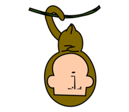 Quiet Monkey sticker #3099857