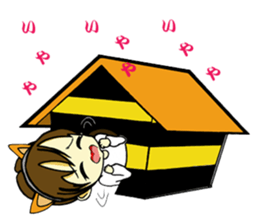 Girl who enters sticker #3100301