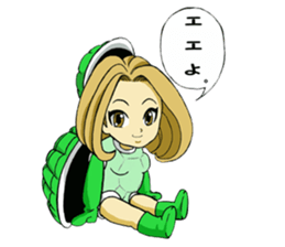 Girl who enters sticker #3100311