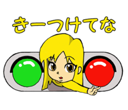 Girl who enters sticker #3100315