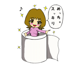 Girl who enters sticker #3100317