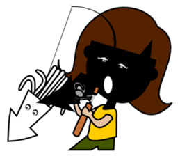 Fishing Girl Rika-chan sticker #3100556