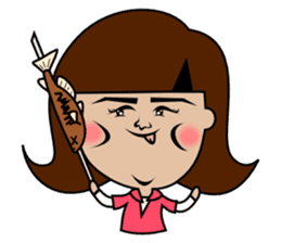 Fishing Girl Rika-chan sticker #3100563