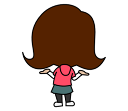 Fishing Girl Rika-chan sticker #3100565