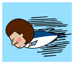 Fishing Girl Rika-chan sticker #3100578