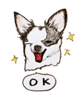 cow pattern's dog sticker #3100782