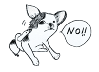 cow pattern's dog sticker #3100784