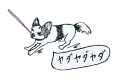 cow pattern's dog sticker #3100786