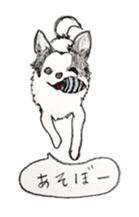 cow pattern's dog sticker #3100788