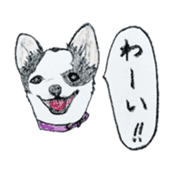 cow pattern's dog sticker #3100798