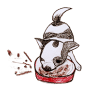 cow pattern's dog sticker #3100800