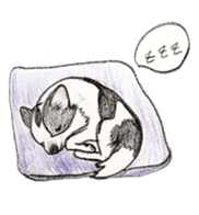 cow pattern's dog sticker #3100801