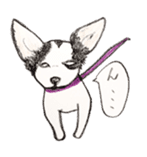 cow pattern's dog sticker #3100807