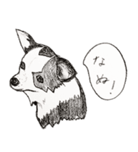 cow pattern's dog sticker #3100808