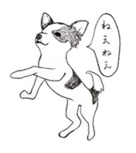 cow pattern's dog sticker #3100813