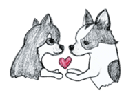 cow pattern's dog sticker #3100817