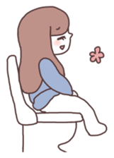 Foolish girl's daily life sticker #3101257