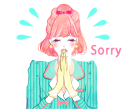 girls book sticker #3101502