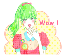 girls book sticker #3101509