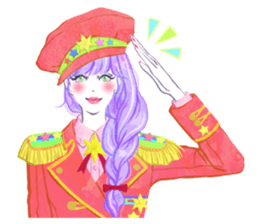 girls book sticker #3101517