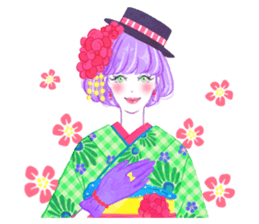 girls book sticker #3101538