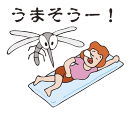 The mosquito which talks to itself sticker #3102299
