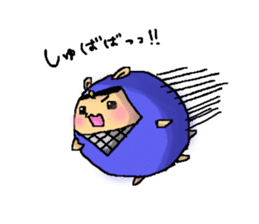 Ninja Hamster calling on! sticker #3102684
