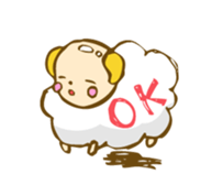 SHEEP MERRY sticker #3104669