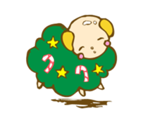 SHEEP MERRY sticker #3104705