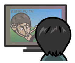 Master Kung-Fu Finger sticker #3105099