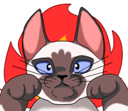 Cocoa of the Siamese cat sticker #3105437