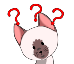 Cocoa of the Siamese cat sticker #3105460