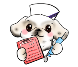 pekingese party! sticker #3105667