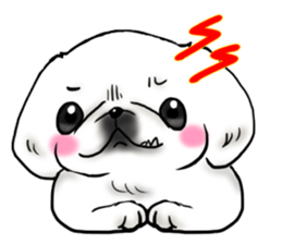 pekingese party! sticker #3105670