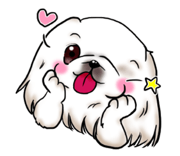 pekingese party! sticker #3105673