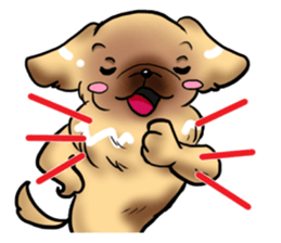 pekingese party! sticker #3105674
