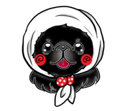 pekingese party! sticker #3105679
