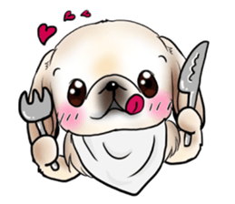 pekingese party! sticker #3105681