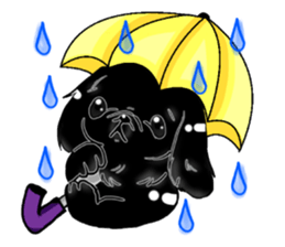 pekingese party! sticker #3105684