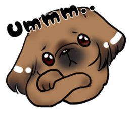 pekingese party! sticker #3105686