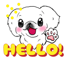 pekingese party! sticker #3105690