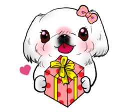 pekingese party! sticker #3105696