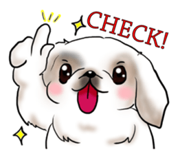 pekingese party! sticker #3105698